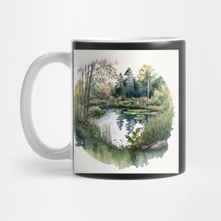 Coy Pond Watercolors Mug